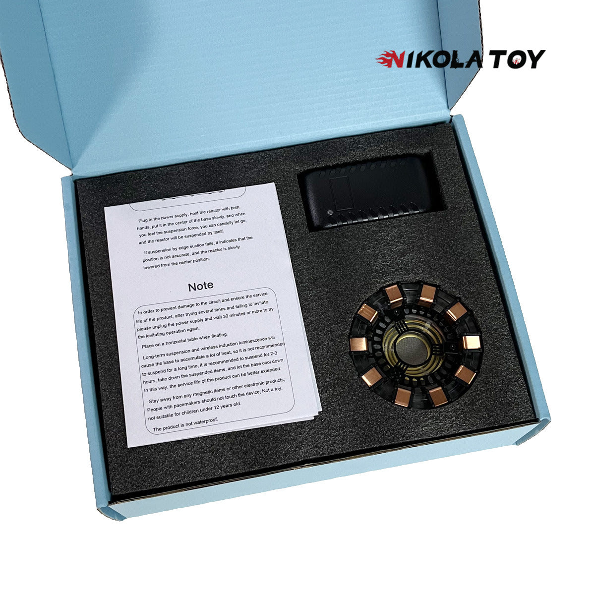 NIKOLATOY Iron Man Ark Reactor Magnetic Levitation Display Device