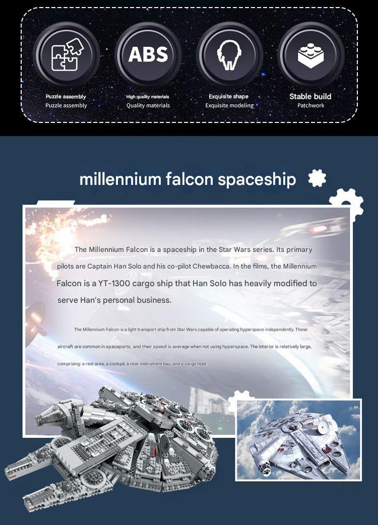 Millennium Falcon Star Wars  Building Blocks Set