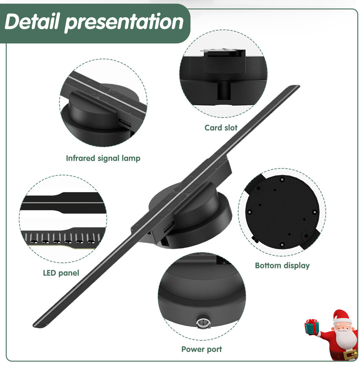 3D Hologram Fan LED Rotating Display Machine