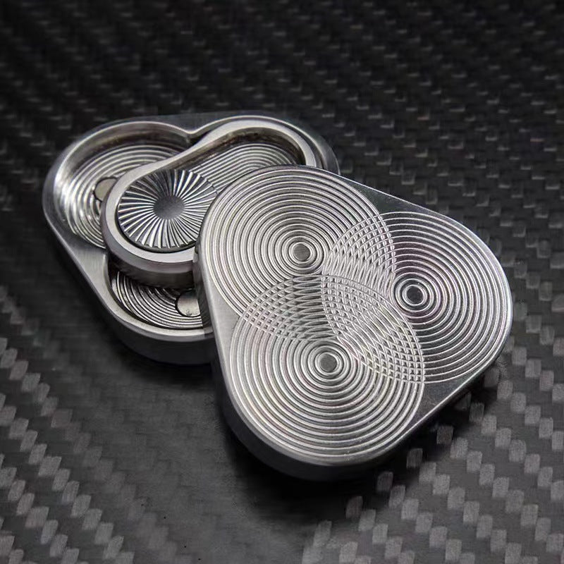 Triangle Rotary Push Card  Fingertip Toy