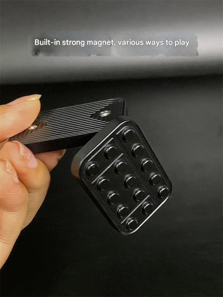 Metal EDC Push Card Fingertip Decompression Toy