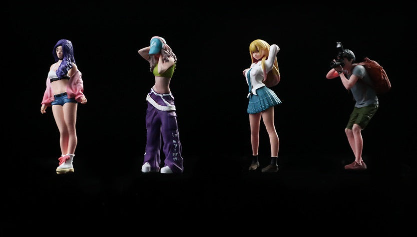 1:64 Street Photography Beauty Doll Set