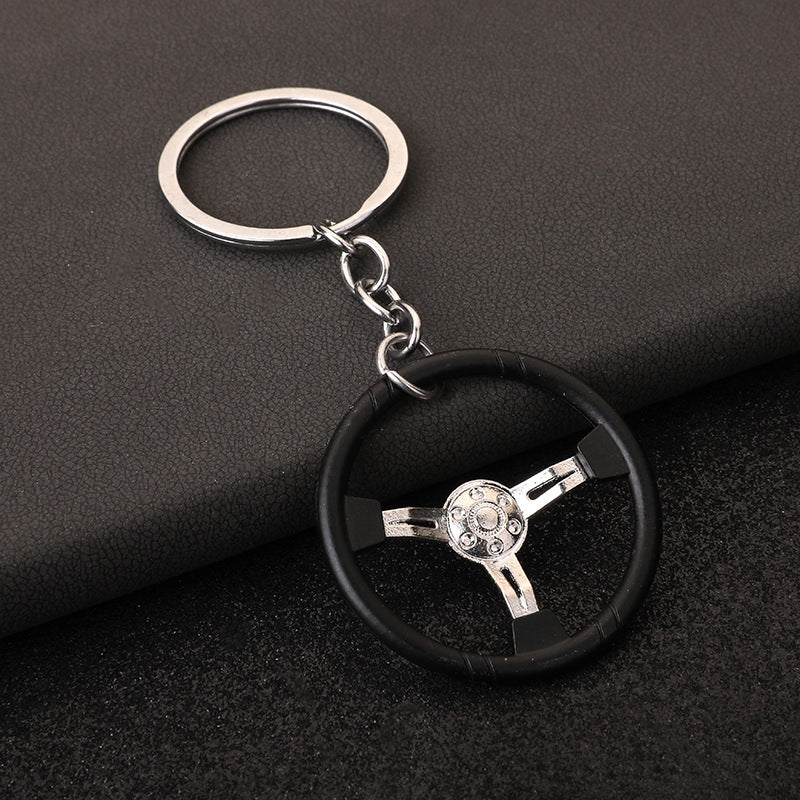 Mini Steering Wheel Keychain