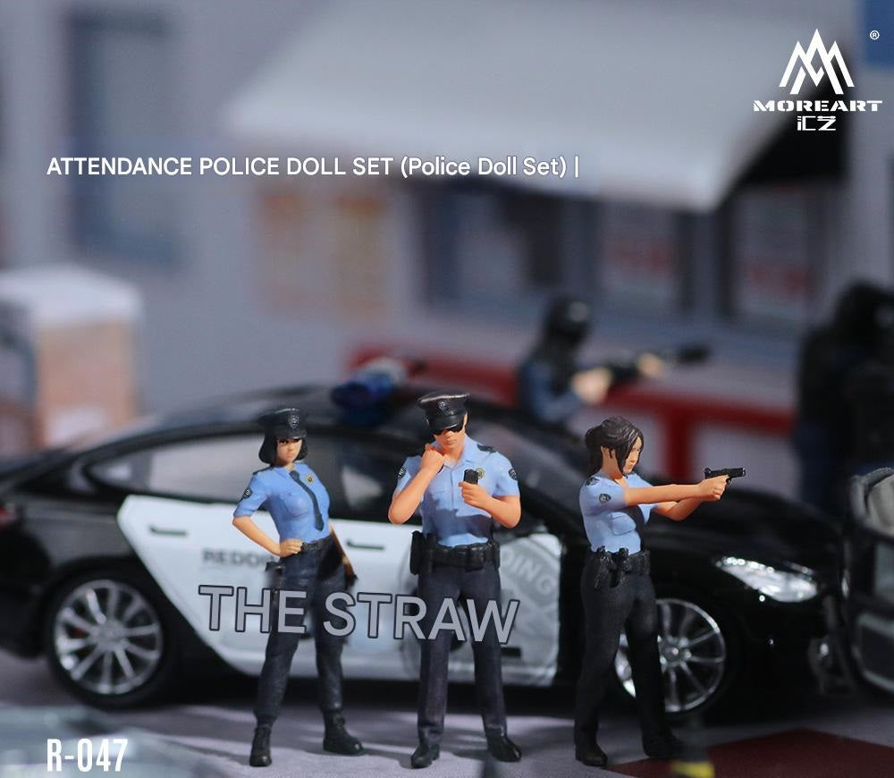 1:64 Police Doll Set