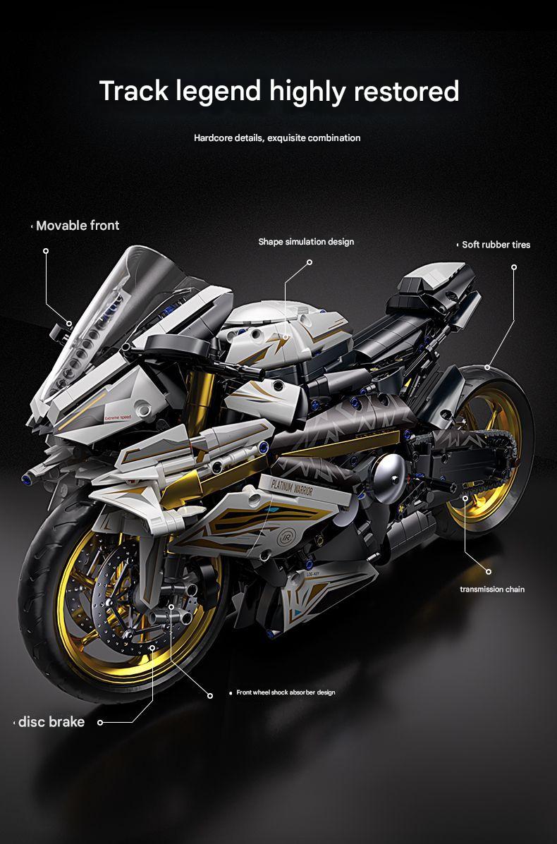 BMW Mechanical Racing Motorcycle Building Blocks Set