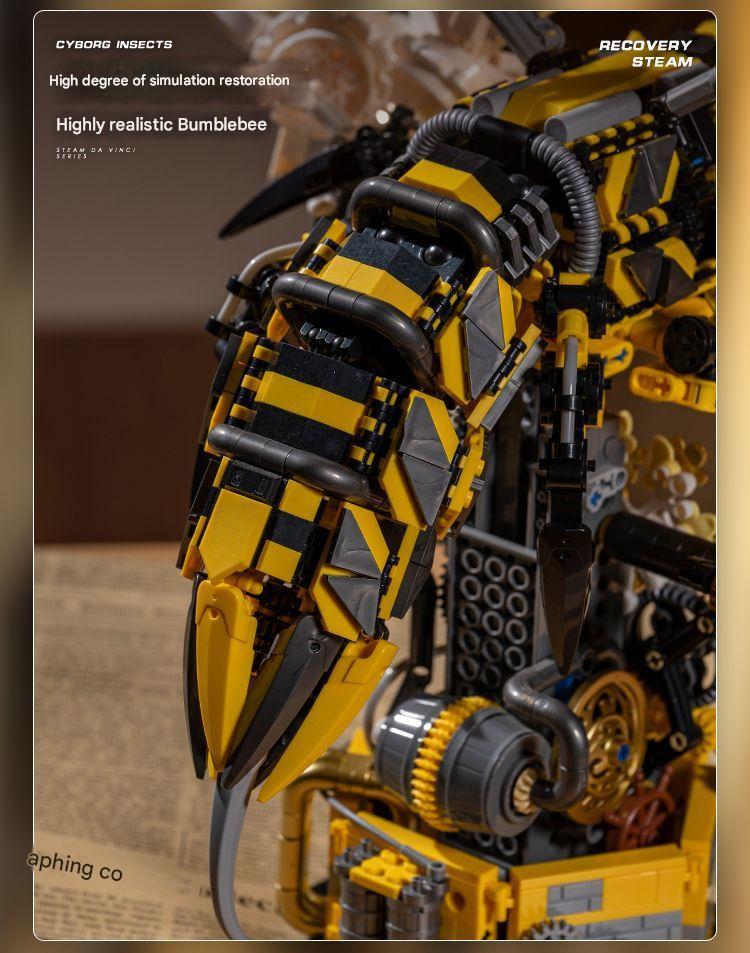 Jd015 Poison King Bumblebee Bee Building Blocks Set