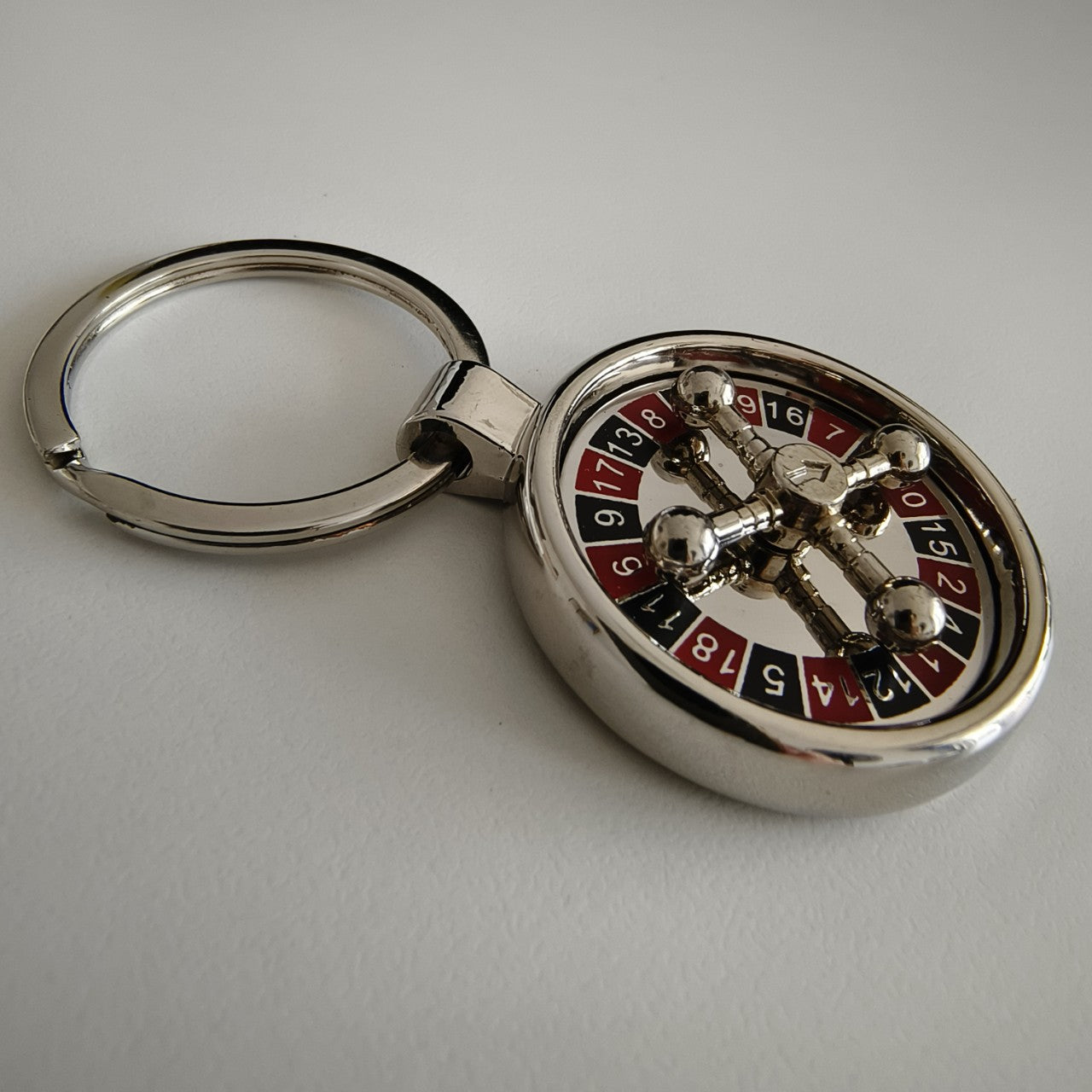 Rotatable Russian Roulette  Keychain