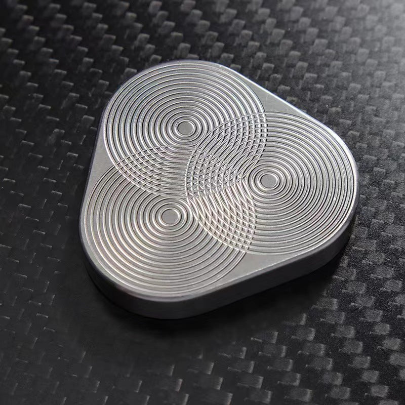 Triangle Rotary Push Card  Fingertip Toy