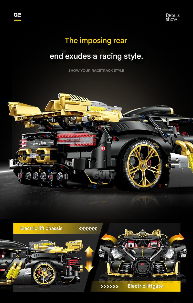 Guli 10631 Bugatti Chiron Building Blocks Set