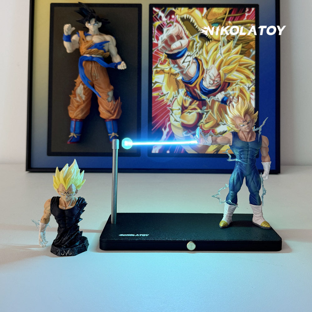 NIKOLATOY Dragon Ball Z Vegeta Saiyan Magnetic Night Lamp