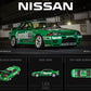1:64 Nissan GTR R32 Racing Alloy Car Model With Doll