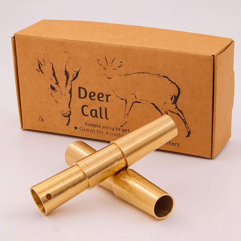 Portable Brass Animal Call Whistle