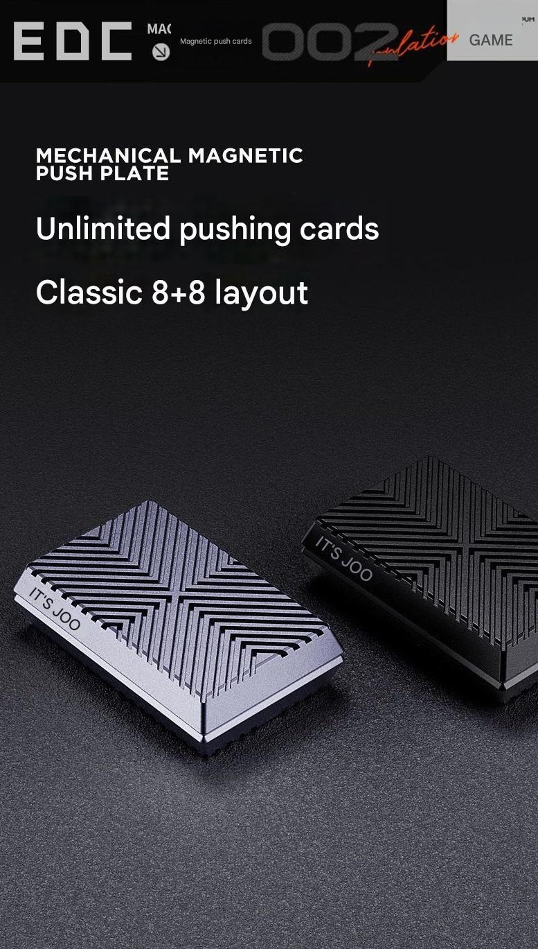 EDC Push Card Full Metal Click Coin Decompression Toy