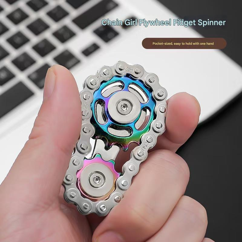 Bicycle Chain Fingertip Gyro Stress Relief Toy