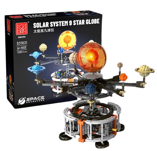 031031 Rotating Solar System Nine-Ball Globe Building Blocks Set