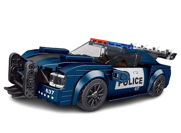 Yuxing 27002 Police Roadblock Car Building Blocks Set