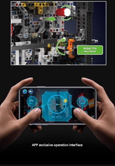 Yuxing 10159 Cyberpunk Clock Model Building Blocks Set