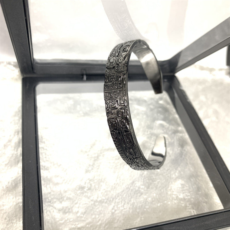 Retro Guofeng Bronze Open Bracelet