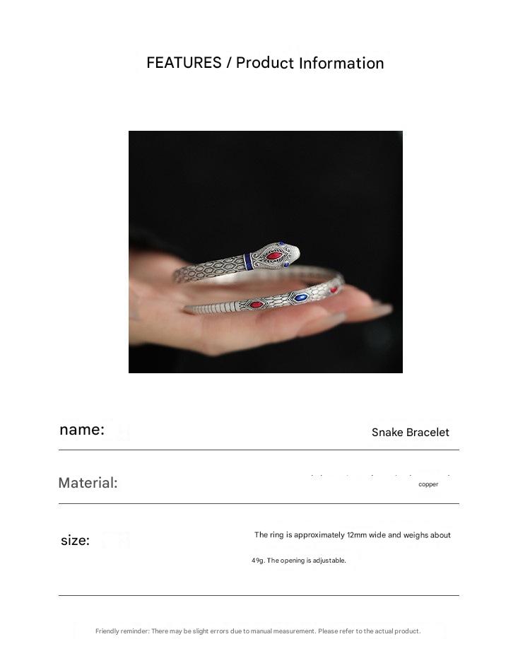 Spirit Snake Enamel Bracelet