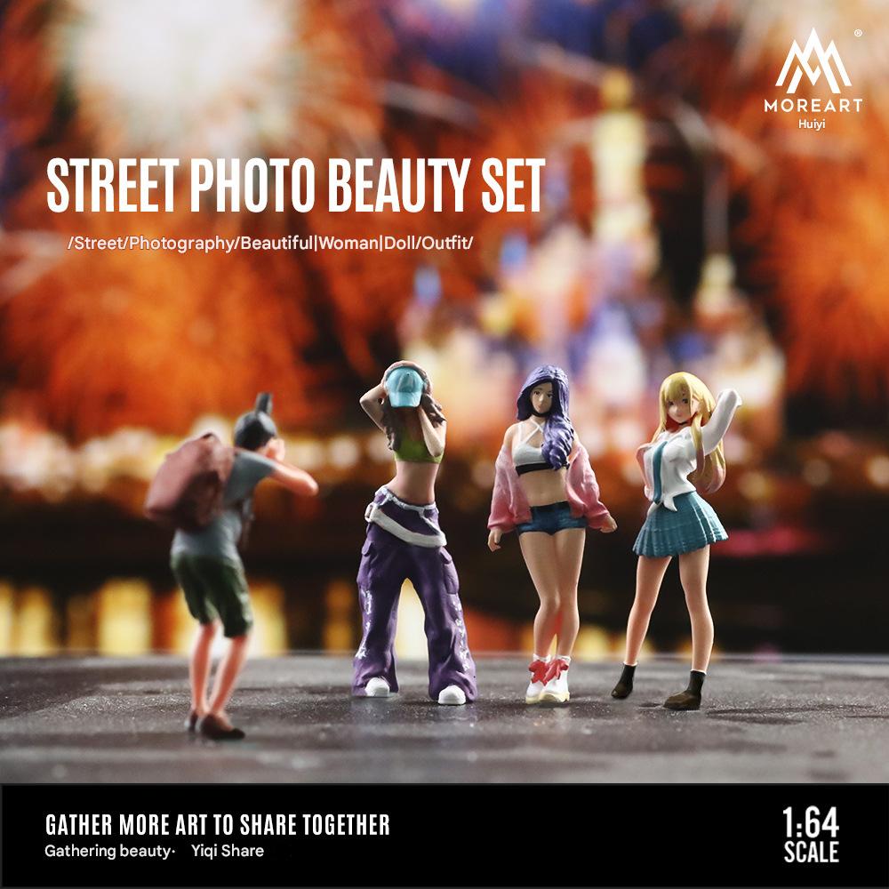 1:64 Street Photography Beauty Doll Set