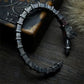 Retro Engraved Lei Zu Fa Whip Open Bracelet