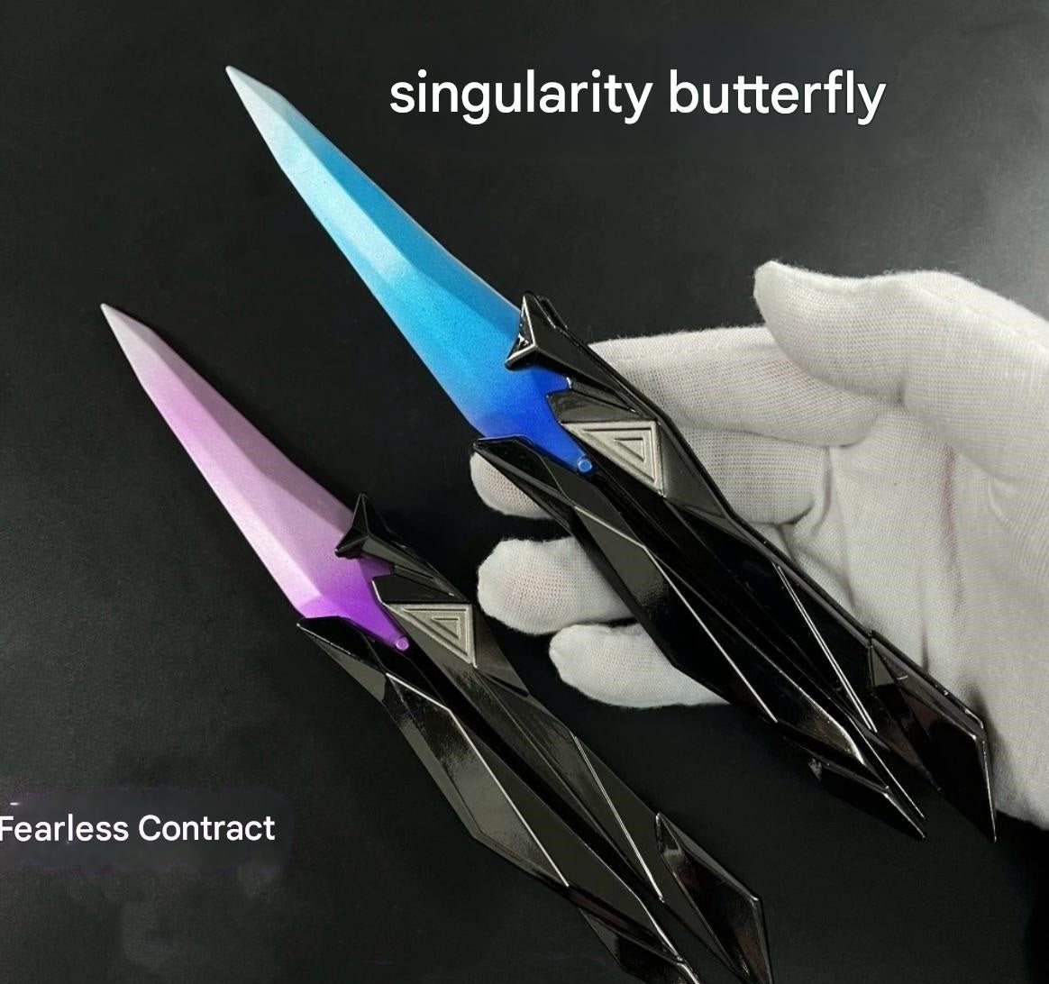 Starry Sky Butterfly Fling Knife Model Toy