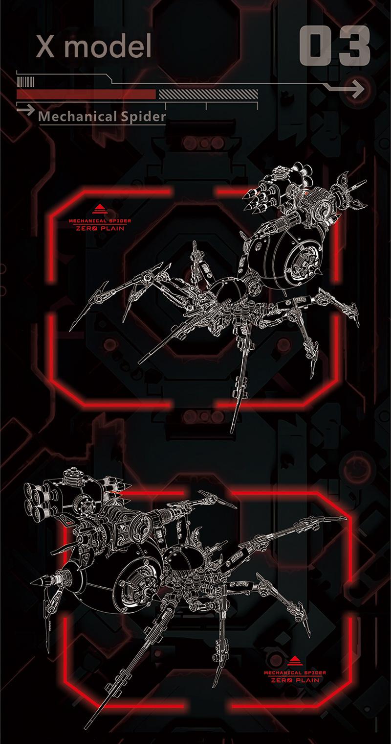 Dragon Zero Metal Assemble Spider Model Kit