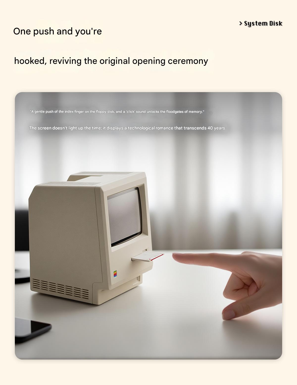 Maclock Macintosh Retro Alarm Clock