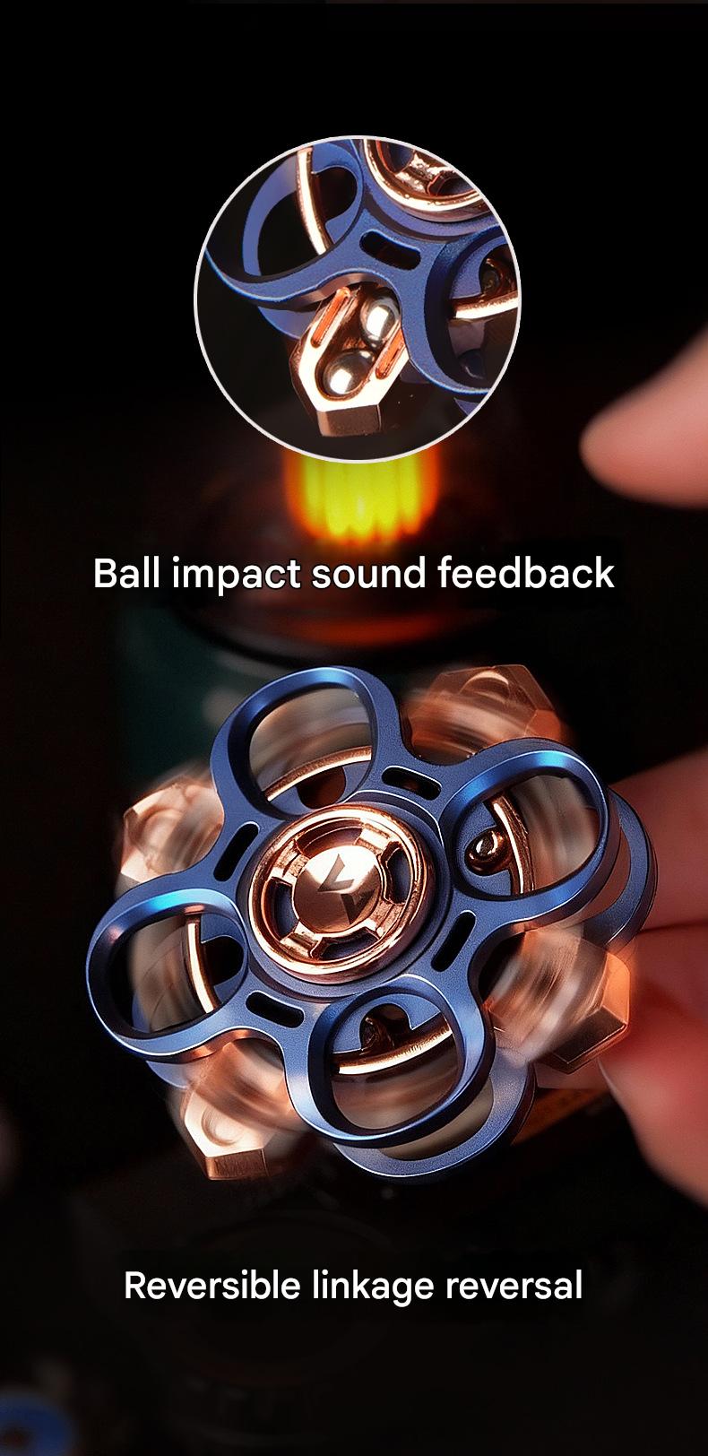 Metal Star Wheel Fidget Spinner Toy
