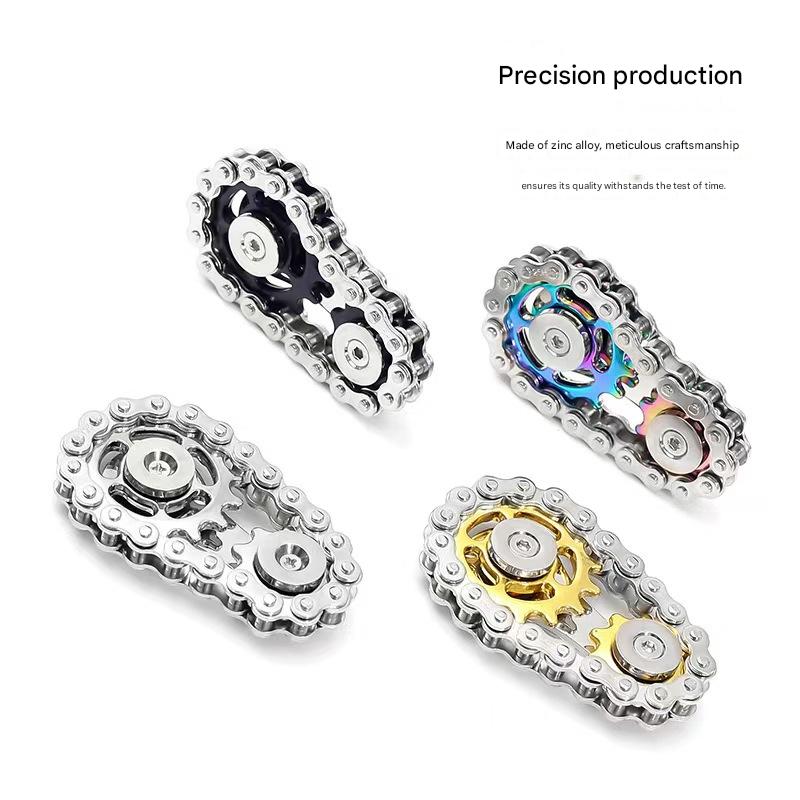 Bicycle Chain Fingertip Gyro Stress Relief Toy