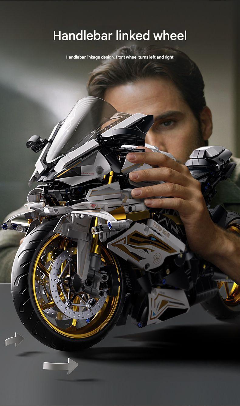 BMW Mechanical Racing Motorcycle Building Blocks Set