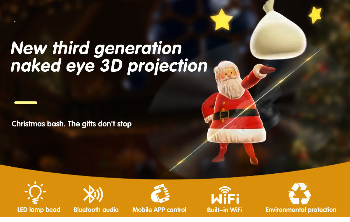 3D Hologram Fan LED Rotating Display Machine