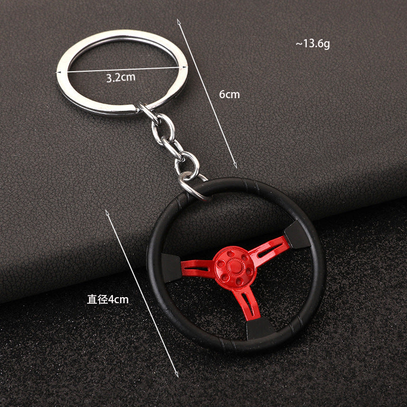 Mini Steering Wheel Keychain