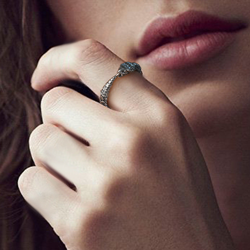 Retro Snake Wrap Ring