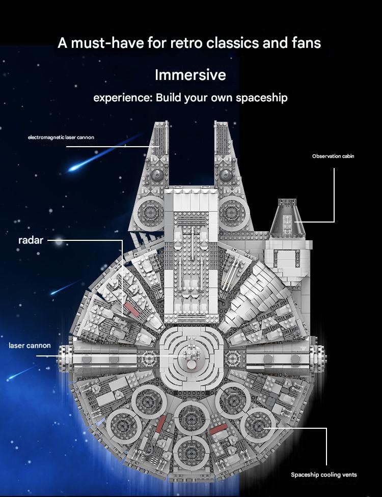 Millennium Falcon Star Wars  Building Blocks Set