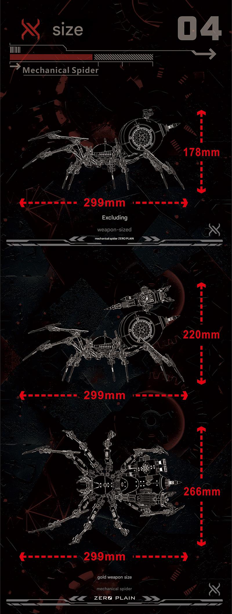 Dragon Zero Metal Assemble Spider Model Kit