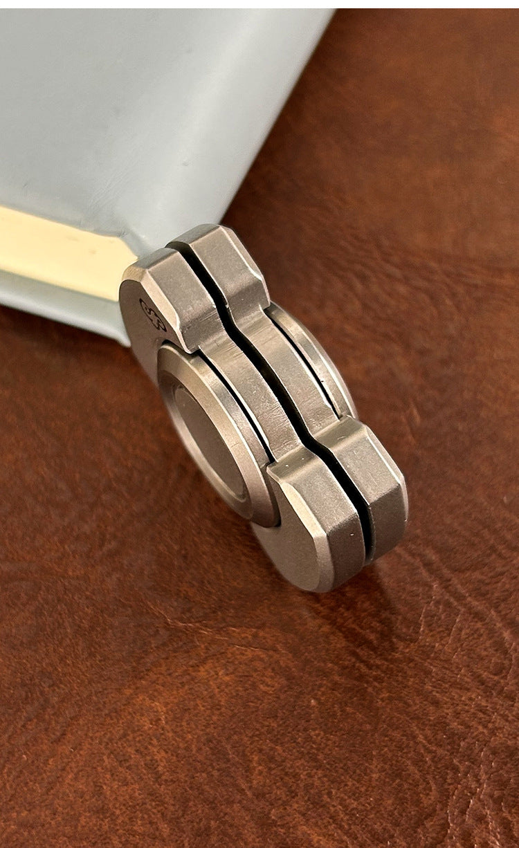 Stainless Steel EDC Three-Body Gyro Decompression Fingertip Toy