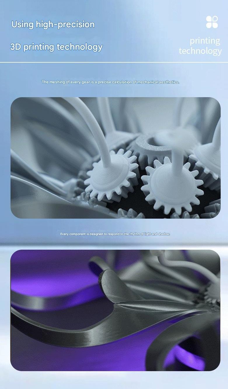 3D Cthulhu Mechanical Flower Desktop Ornament