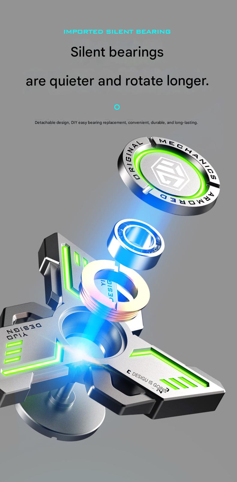 Luminous Fingertip Gyro Spinner Toy