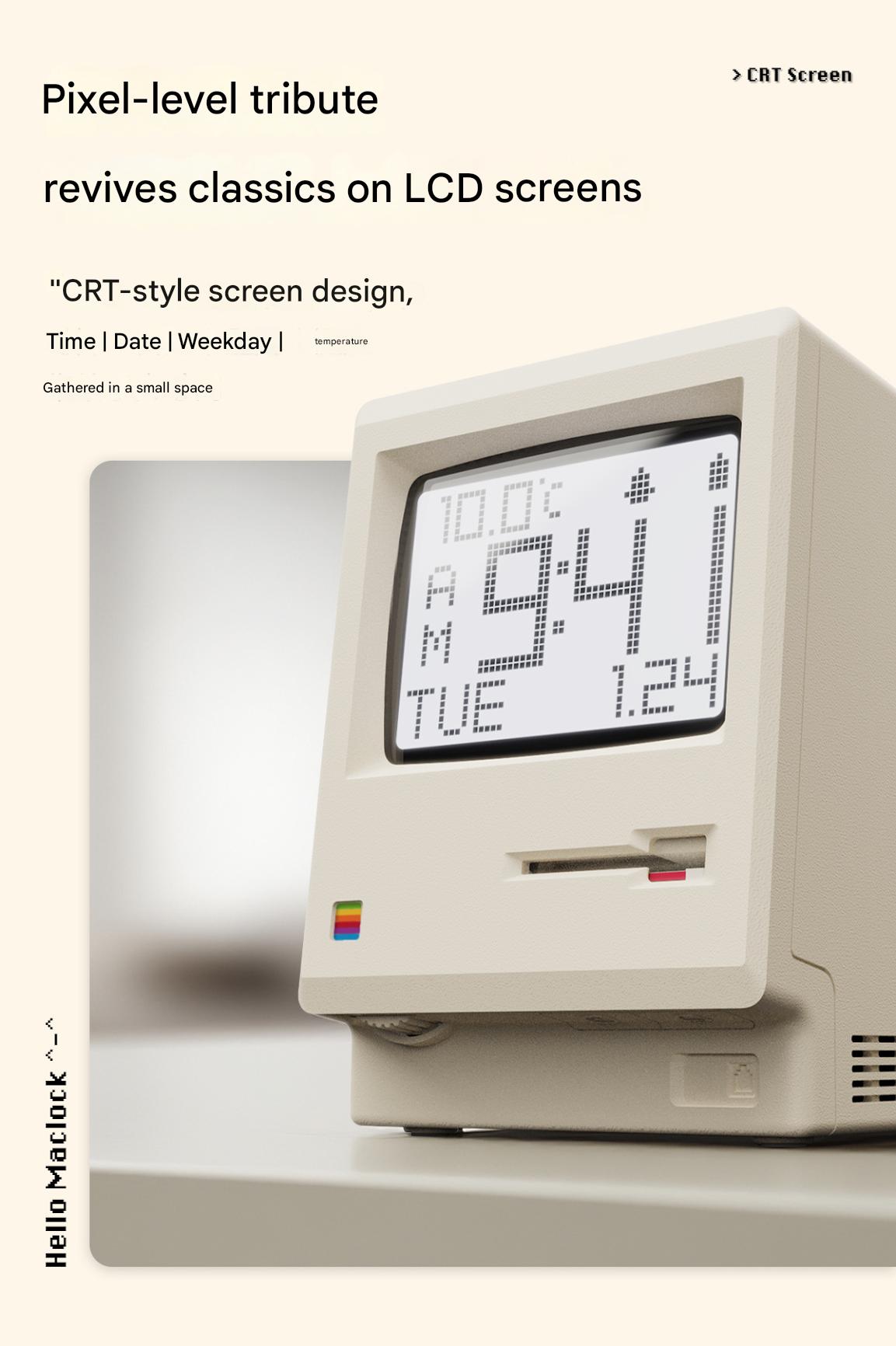Maclock Macintosh Retro Alarm Clock