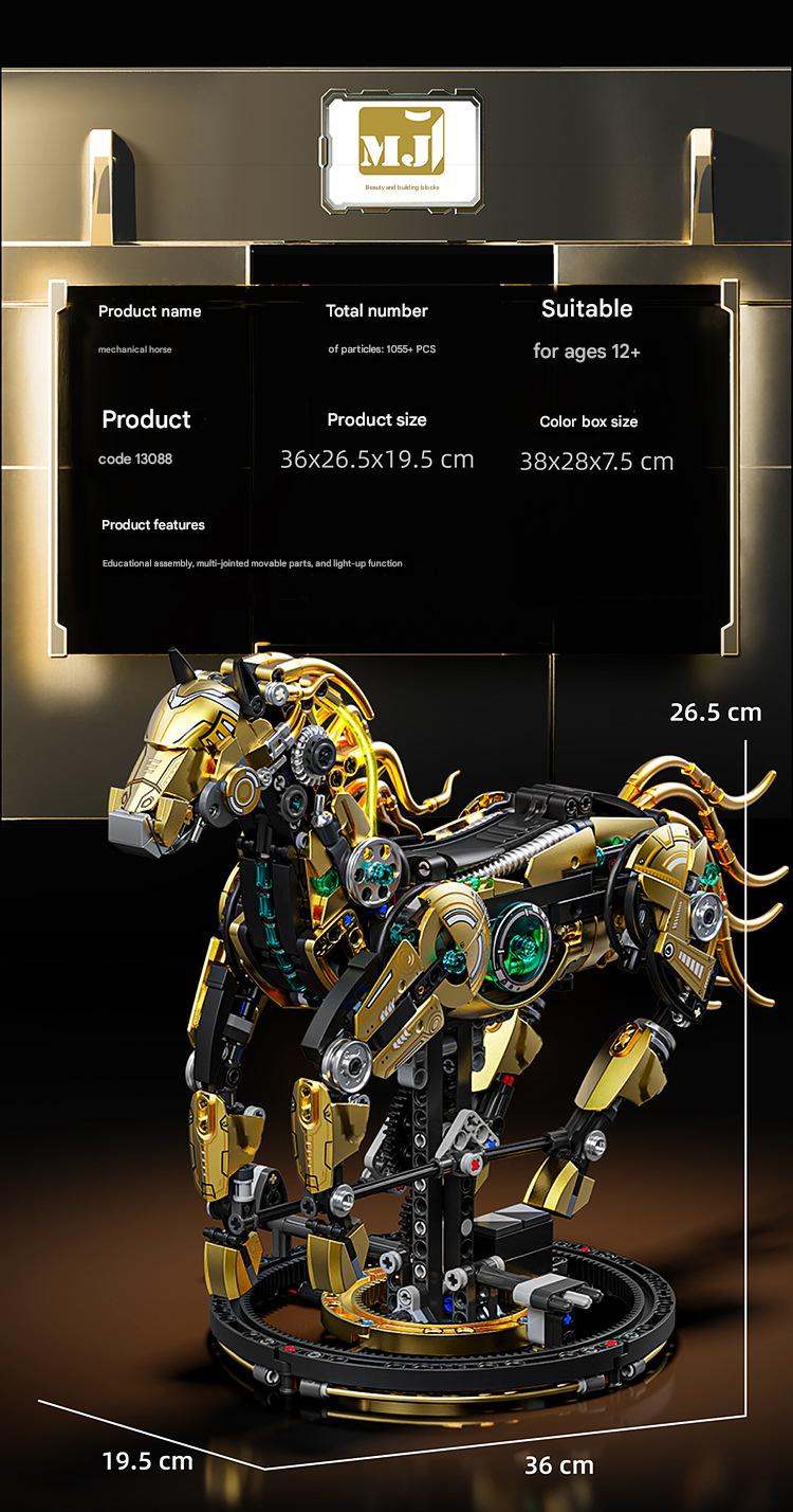 13088 Mechanical Horse Building Block Set