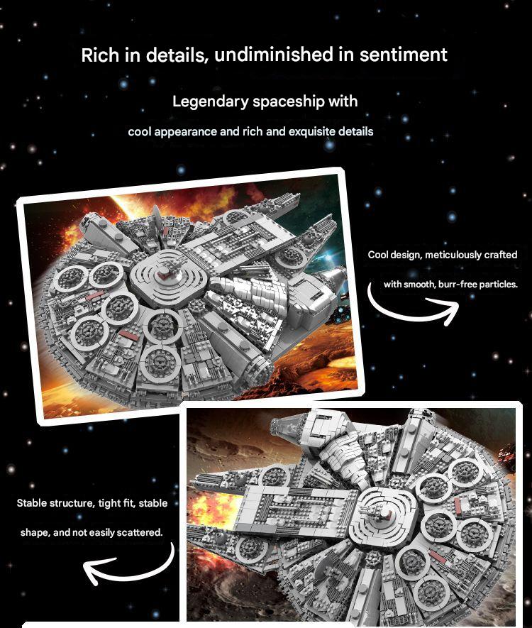 Millennium Falcon Star Wars  Building Blocks Set