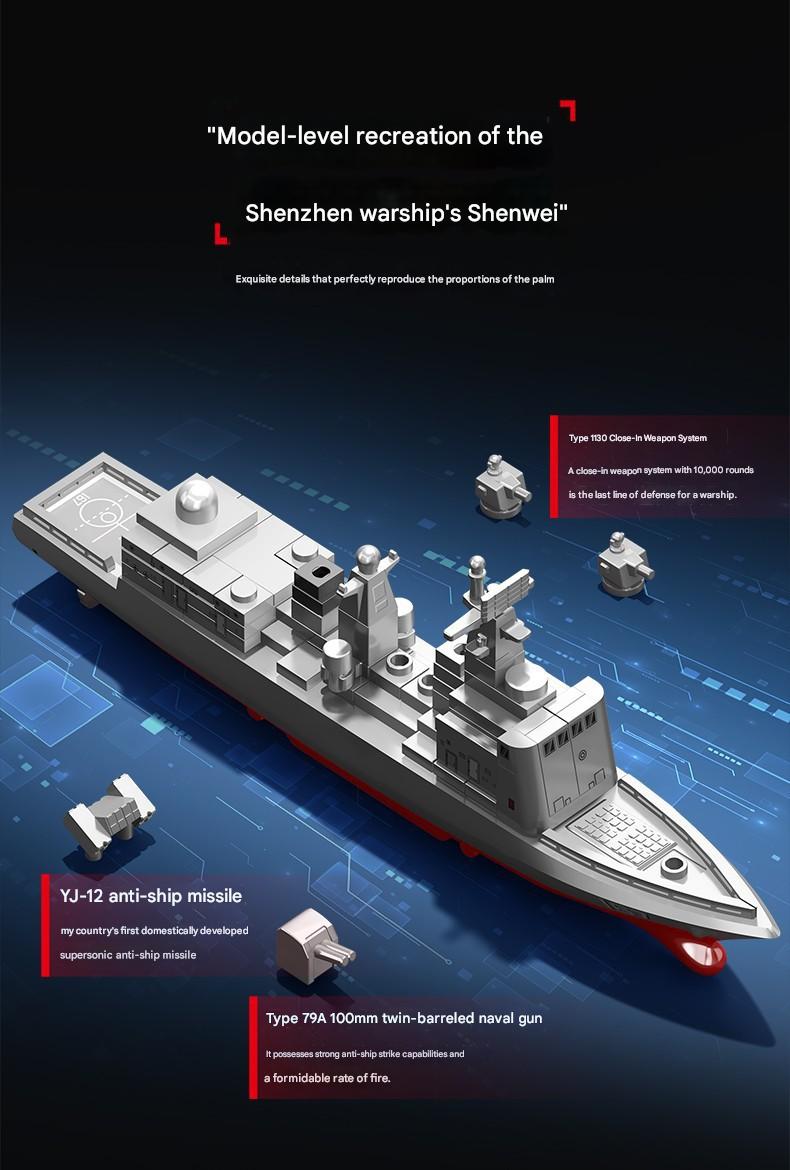Senbao 208138 Destroyer 015B Building Blocks Set