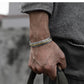 Retro Tang Grass Feather Open Bracelet