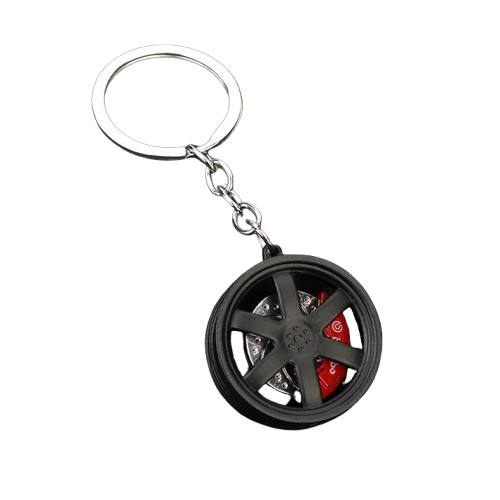 Car Wheel Keychain