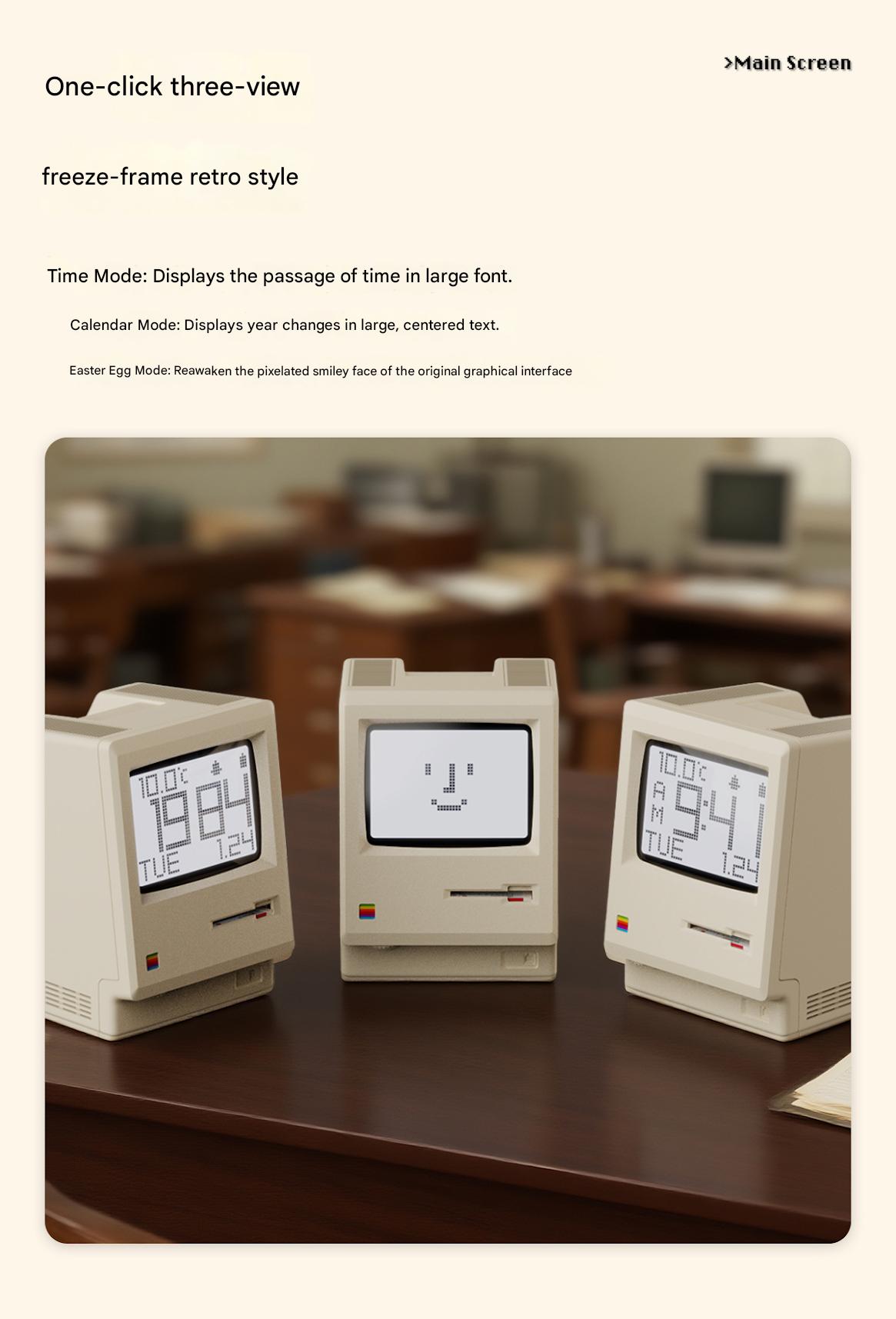 Maclock Macintosh Retro Alarm Clock