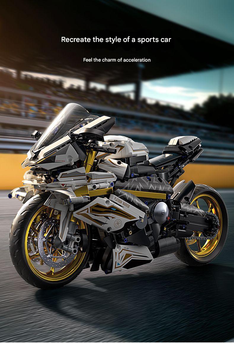 BMW Mechanical Racing Motorcycle Building Blocks Set