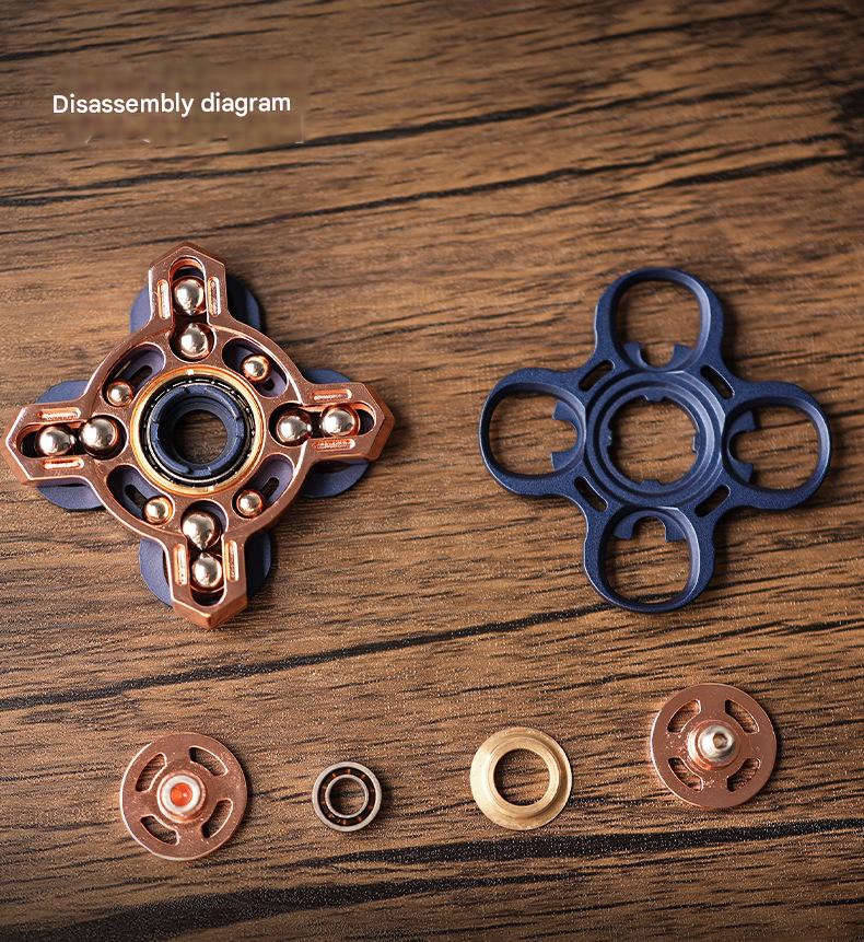 Metal Star Wheel Fidget Spinner Toy