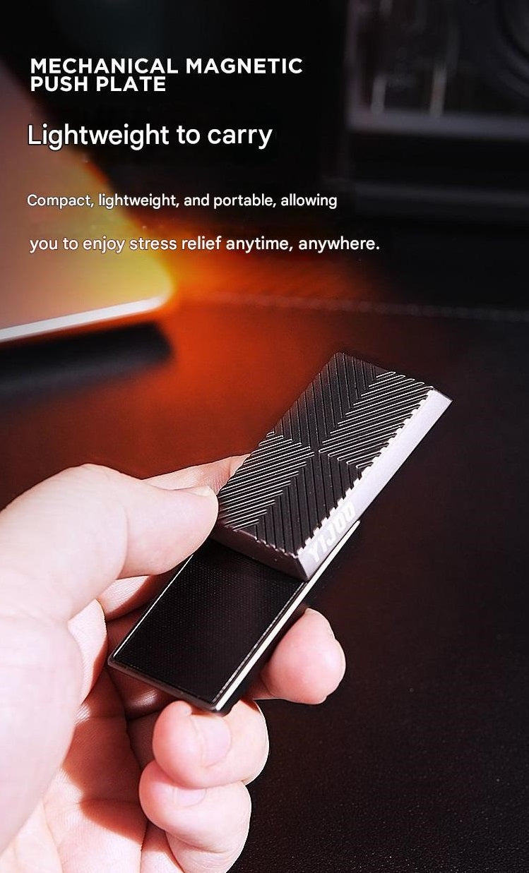 EDC Push Card Full Metal Click Coin Decompression Toy