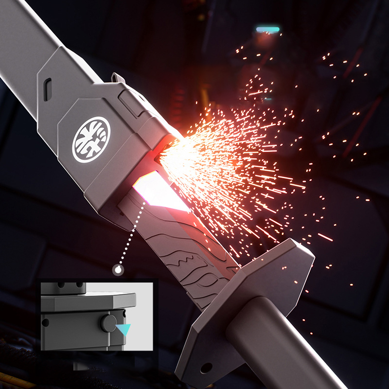 Spray Spark Light-Up Laser Sword Model